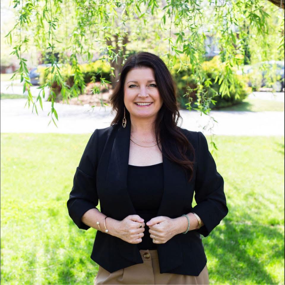 Financial advisor working with client